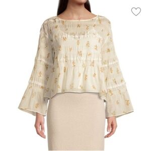 Rebecca Taylor Ines Smocked Blouse